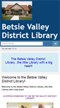 Mobile Screenshot of betsievalleydistrictlibrary.org