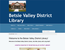 Tablet Screenshot of betsievalleydistrictlibrary.org